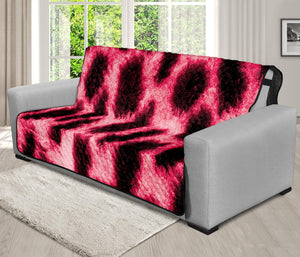 Hot Pink And Black Cheetah Print Futon Protector