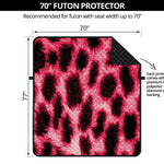 Hot Pink And Black Cheetah Print Futon Protector