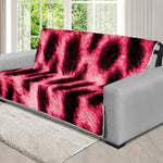 Hot Pink And Black Cheetah Print Futon Protector