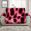 Hot Pink And Black Cheetah Print Half Sofa Protector