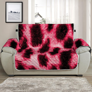 Hot Pink And Black Cheetah Print Half Sofa Protector