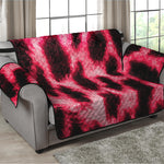 Hot Pink And Black Cheetah Print Loveseat Protector