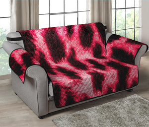 Hot Pink And Black Cheetah Print Loveseat Protector