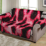 Hot Pink And Black Cheetah Print Loveseat Protector