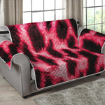 Hot Pink And Black Cheetah Print Loveseat Protector