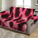 Hot Pink And Black Cheetah Print Loveseat Protector