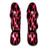 Hot Pink And Black Cheetah Print Muay Thai Shin Guard