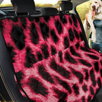 Hot Pink And Black Cheetah Print Pet Car Back Seat Cover