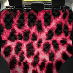 Hot Pink And Black Cheetah Print Pet Car Back Seat Cover