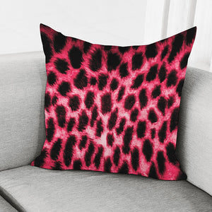 Hot Pink And Black Cheetah Print Pillow Cover