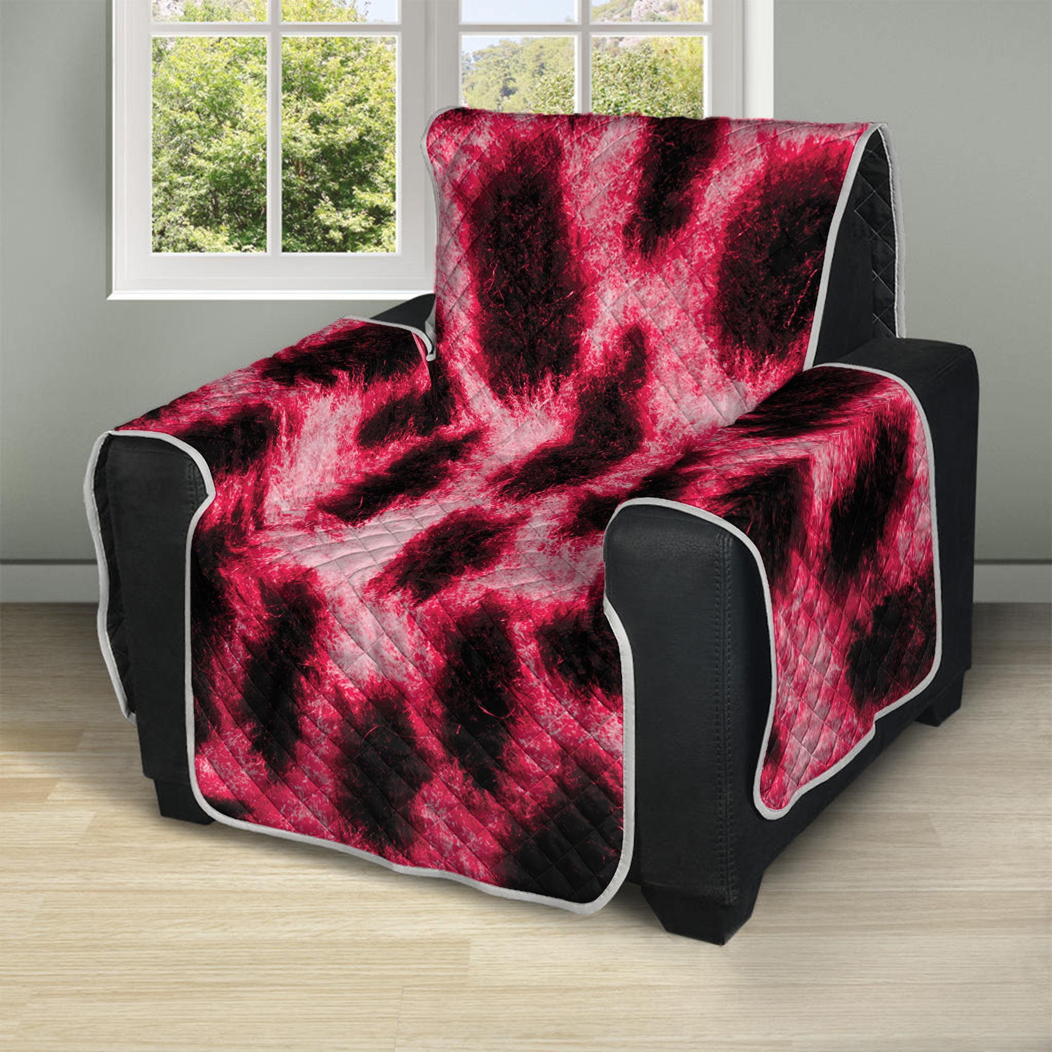 Hot Pink And Black Cheetah Print Recliner Protector