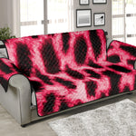 Hot Pink And Black Cheetah Print Sofa Protector