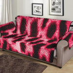 Hot Pink And Black Cheetah Print Sofa Protector