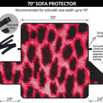 Hot Pink And Black Cheetah Print Sofa Protector