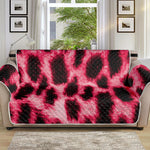 Hot Pink And Black Cheetah Print Sofa Protector