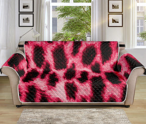 Hot Pink And Black Cheetah Print Sofa Protector