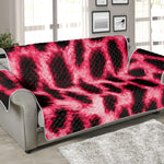 Hot Pink And Black Cheetah Print Sofa Protector