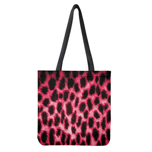 Hot Pink And Black Cheetah Print Tote Bag