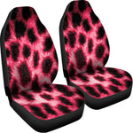 Hot Pink And Black Cheetah Print Universal Fit Car Seat Covers