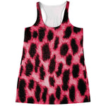 Hot Pink And Black Cheetah Print Women's Racerback Tank Top