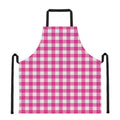 Hot Pink And White Buffalo Check Print Apron