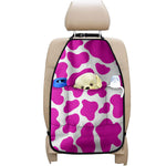 Hot Pink And White Cow Print Car Seat Organizers