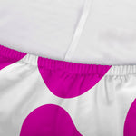 Hot Pink And White Cow Print Sofa Cover