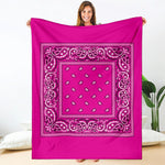 Hot Pink Bandana Blanket