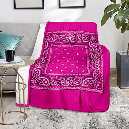 Hot Pink Bandana Blanket