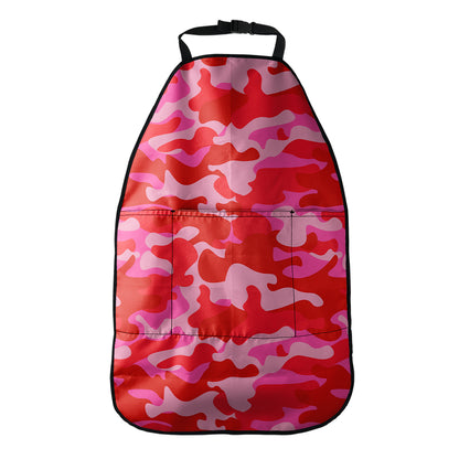 Hot Pink Camouflage Print Car Seat Organizers