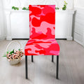 Hot Pink Camouflage Print Dining Chair Slipcover
