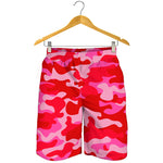 Hot Pink Camouflage Print Men's Shorts