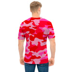 Hot Pink Camouflage Print Men's T-Shirt
