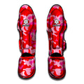 Hot Pink Camouflage Print Muay Thai Shin Guards