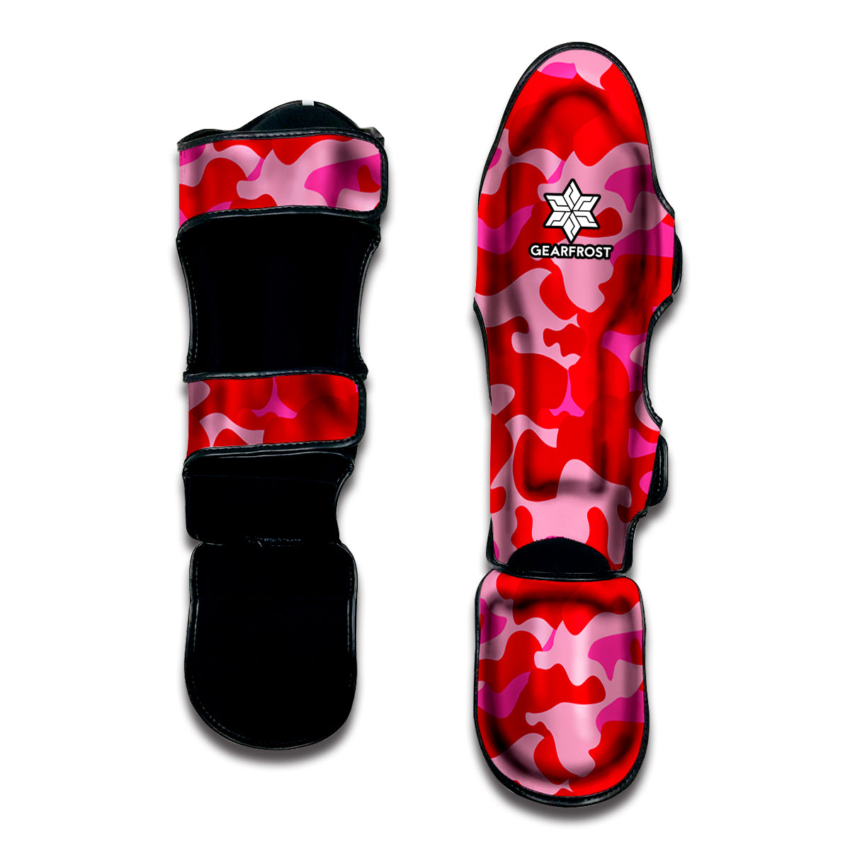 Hot Pink Camouflage Print Muay Thai Shin Guard