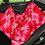 Hot Pink Camouflage Print Pet Car Back Seat Cover