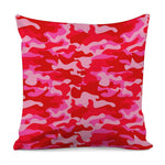 Hot Pink Camouflage Print Pillow Cover
