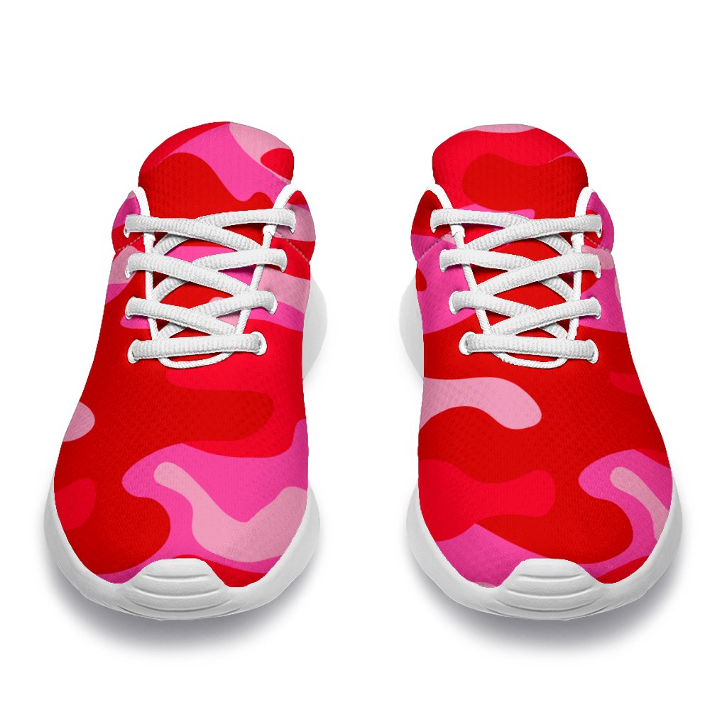 Hot Pink Camouflage Print Sport Shoes GearFrost