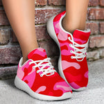 Hot Pink Camouflage Print Sport Shoes GearFrost