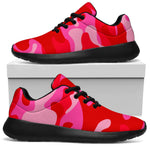 Hot Pink Camouflage Print Sport Shoes GearFrost