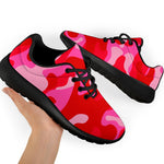 Hot Pink Camouflage Print Sport Shoes GearFrost