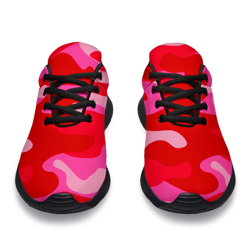 Hot Pink Camouflage Print Sport Shoes GearFrost