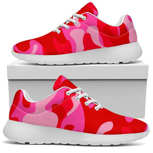 Hot Pink Camouflage Print Sport Shoes GearFrost