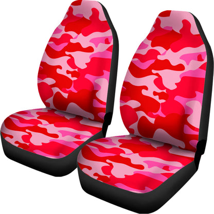 Hot Pink Camouflage Print Universal Fit Car Seat Covers