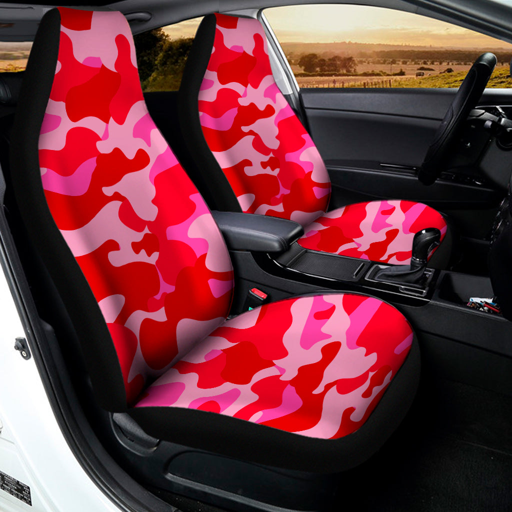 Hot Pink Camouflage Print Universal Fit Car Seat Covers