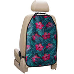 Hot Pink Hibiscus Tropical Pattern Print Car Seat Organizers