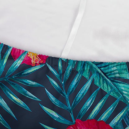 Hot Pink Hibiscus Tropical Pattern Print Sofa Cover