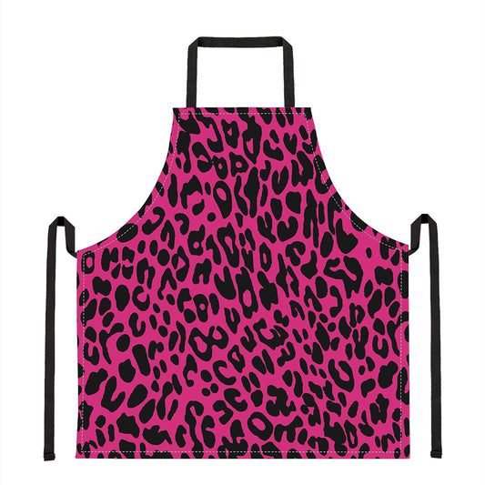 Hot Pink Leopard Print Apron