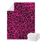 Hot Pink Leopard Print Blanket