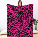 Hot Pink Leopard Print Blanket